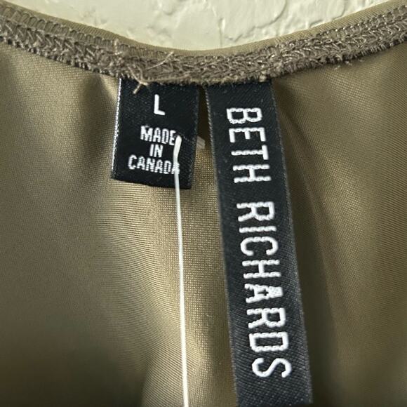 Beth Richards Knot Olive Green Bikini Top Women’s Size Large - Picture 2 of 7